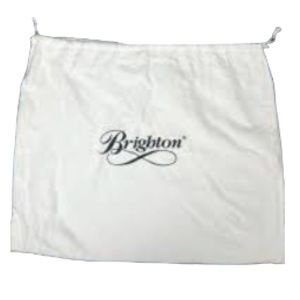 BRIGHTON Large Purse or Shoe Dust Cover with Drawstring White 20.5 x 16.5 in